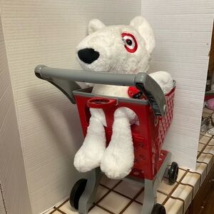 Red and Gray Kids Shopping Cart Toy